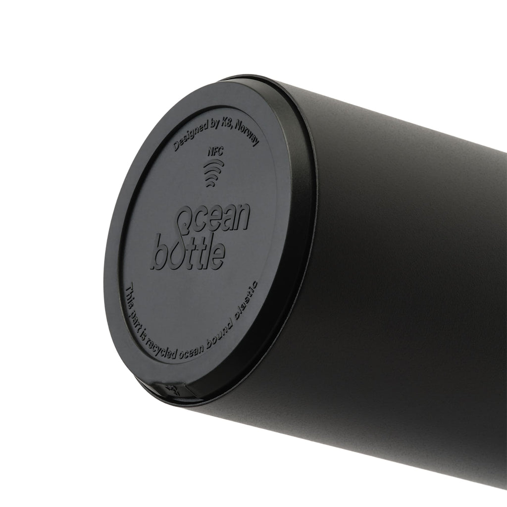 Ocean Bottle Original Insulated Bottle, 17 oz - Black - Right Angle