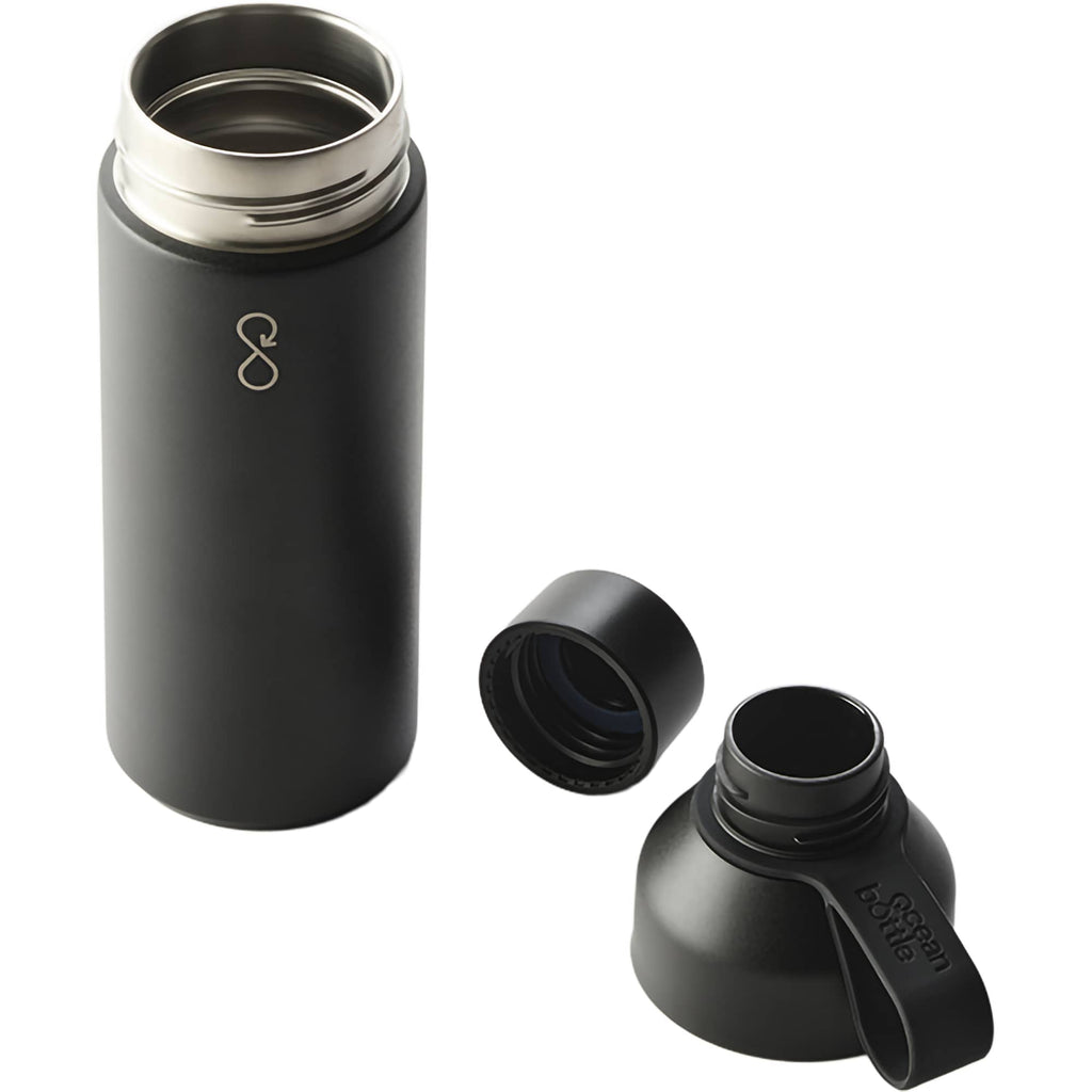 Ocean Bottle Original Insulated Bottle, 17 oz - Black - Top