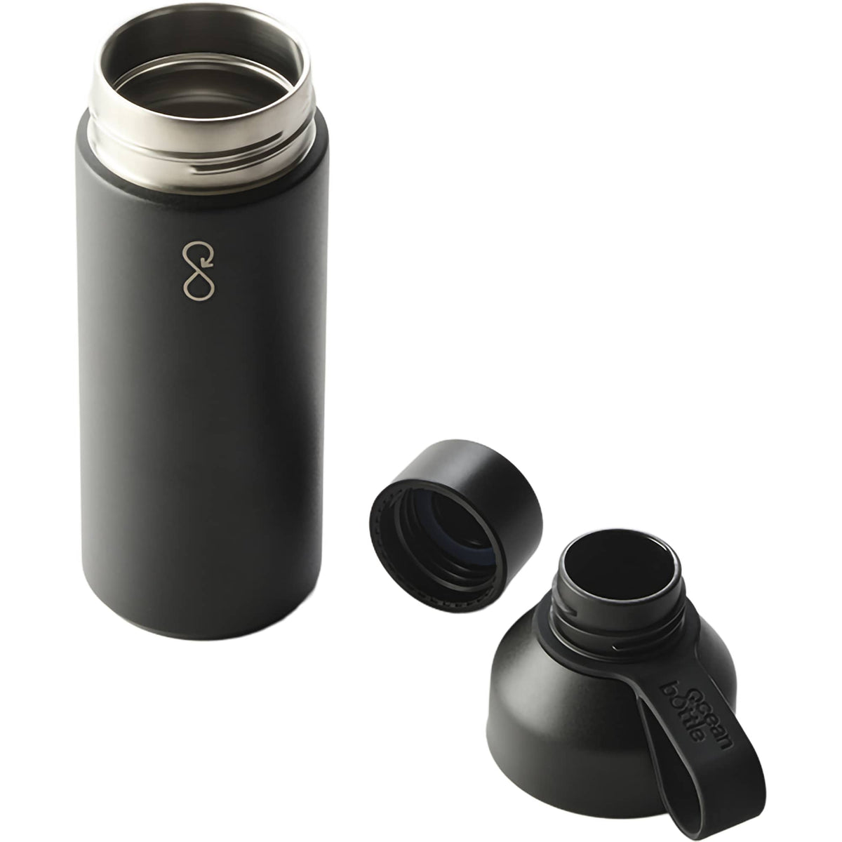 Ocean Bottle Original Insulated Bottle, 17 oz - Black - Top