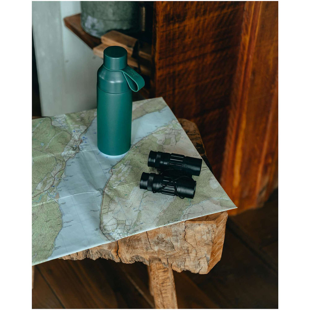 Ocean Bottle Original Insulated Bottle, 17 oz - Green - Back Lifestyle 4