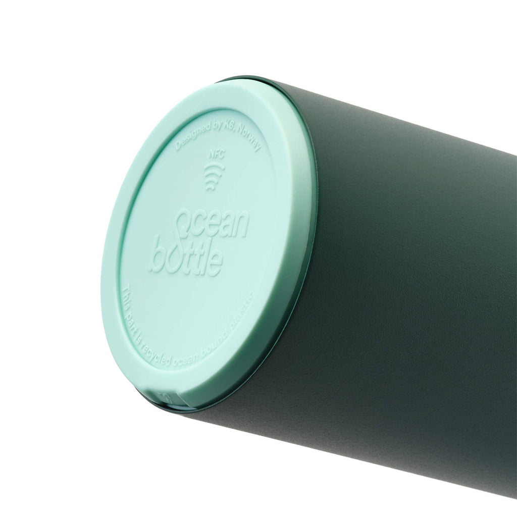Ocean Bottle Original Insulated Bottle, 17 oz - Green - Right Angle