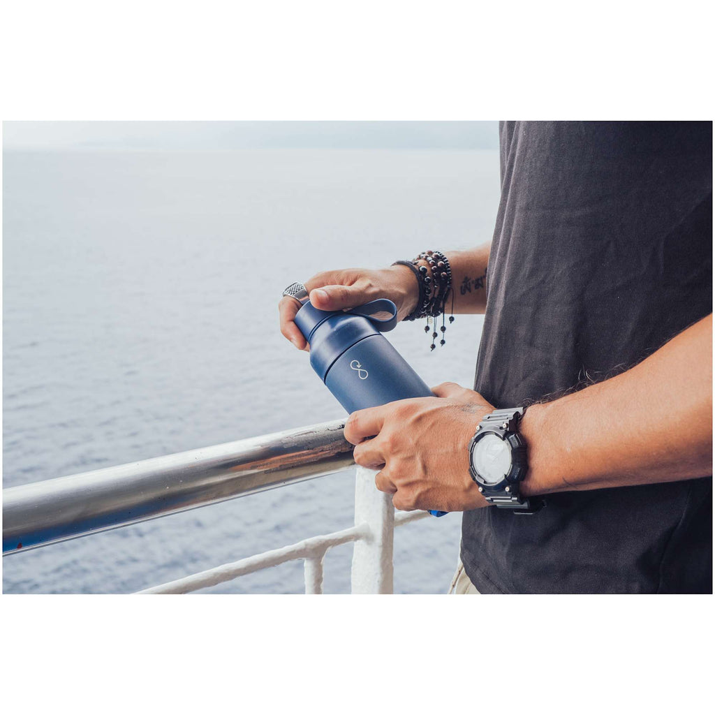 Ocean Bottle Original Insulated Bottle, 17 oz - OceanBL - Front Lifestyle 2