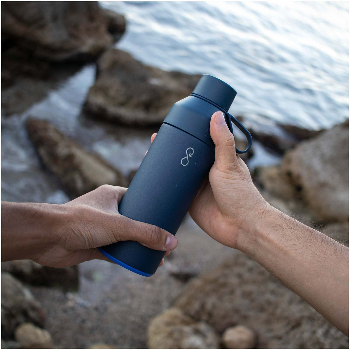 Ocean Bottle Original Insulated Bottle, 17 oz - OceanBL - Front Lifestyle