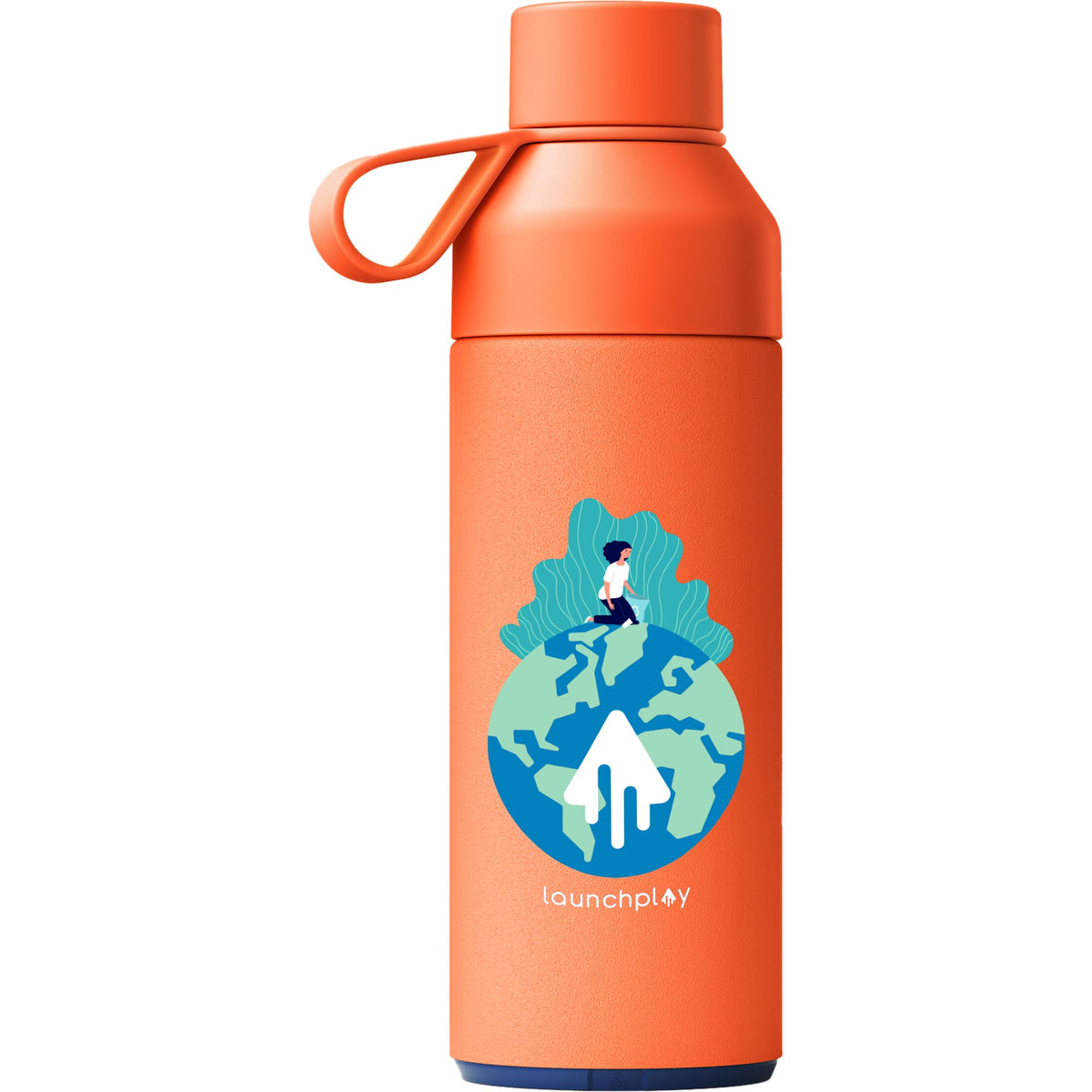Ocean Bottle Original Insulated Bottle, 17 oz - Orange - Front