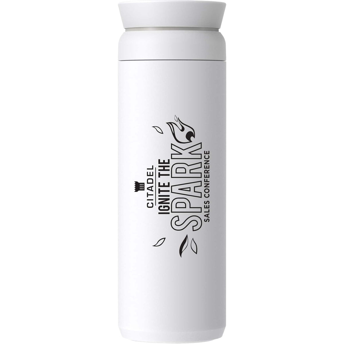 Ocean Bottle Peak Brew Flask, 20 oz Laser Engraving - White - Photo