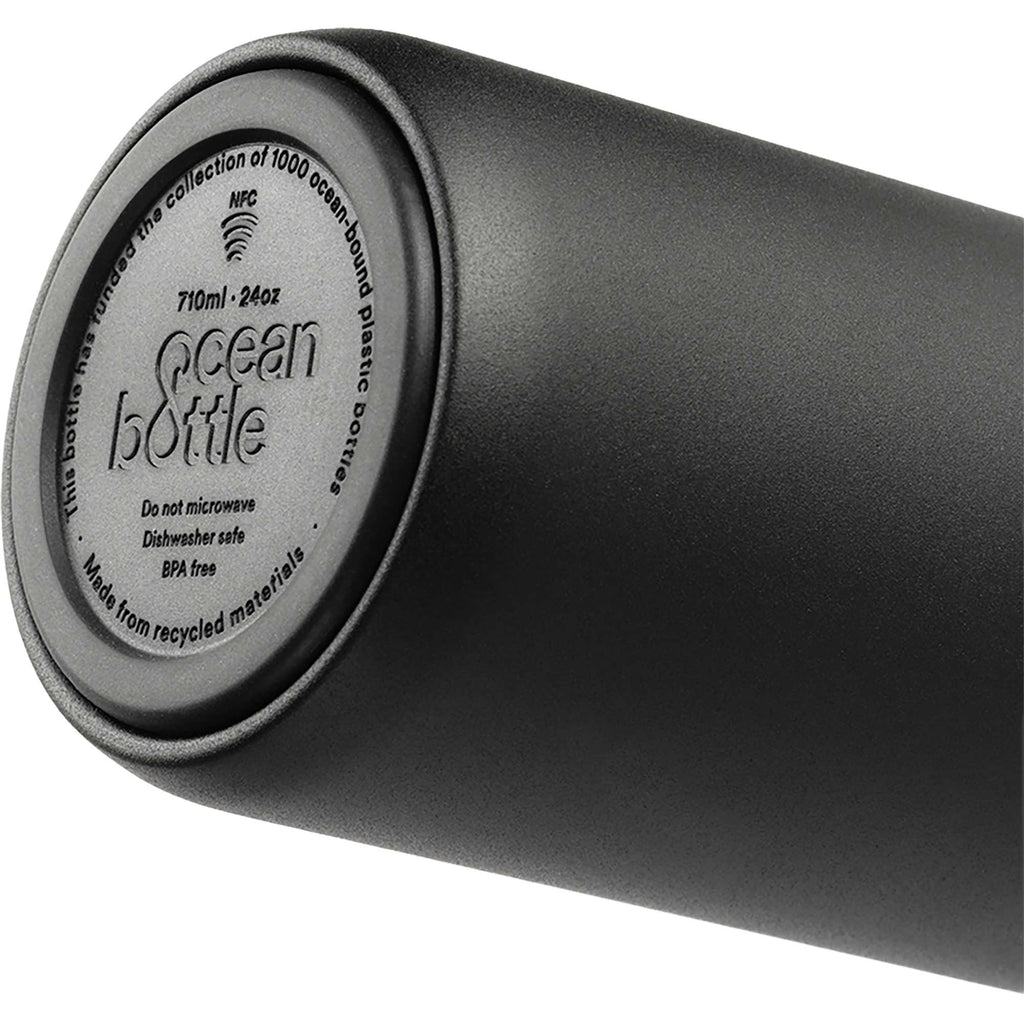 Ocean Bottle Peak Original Insulated Bottle, 24 oz Laser Engraving - Black - Photo 6