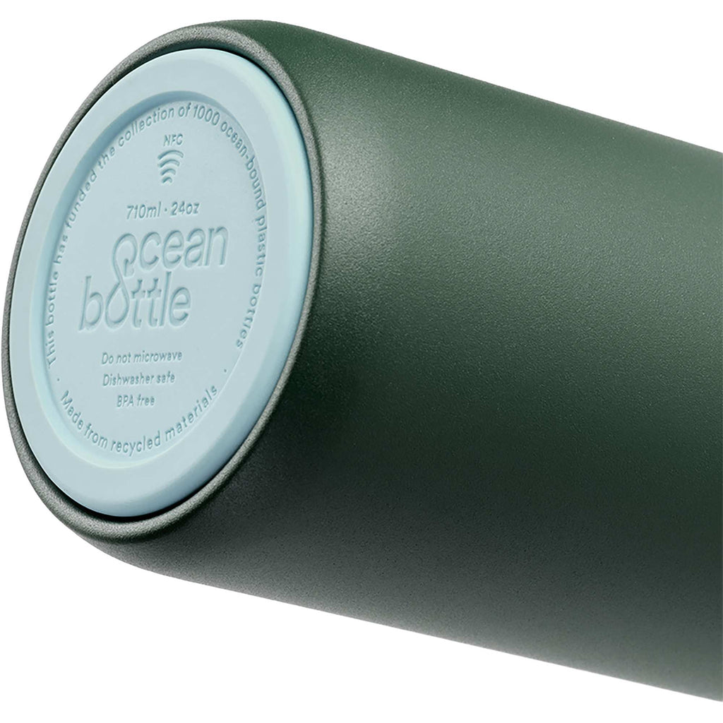Ocean Bottle Peak Original Insulated Bottle, 24 oz Laser Engraving - Green - Photo 6