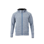 Odell Performance Knit Zip Hoodie with Thumb Holes for Men Transfer - Invictus Heather - Front Flat