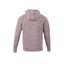 Odell Performance Knit Zip Hoodie with Thumb Holes for Men Transfer - Maroon Heather - Back Flat