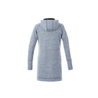 Odell Tunic Length Knit Zip Hoodie with Thumb Holes for Women Transfer - Invictus Heather - Back Flat