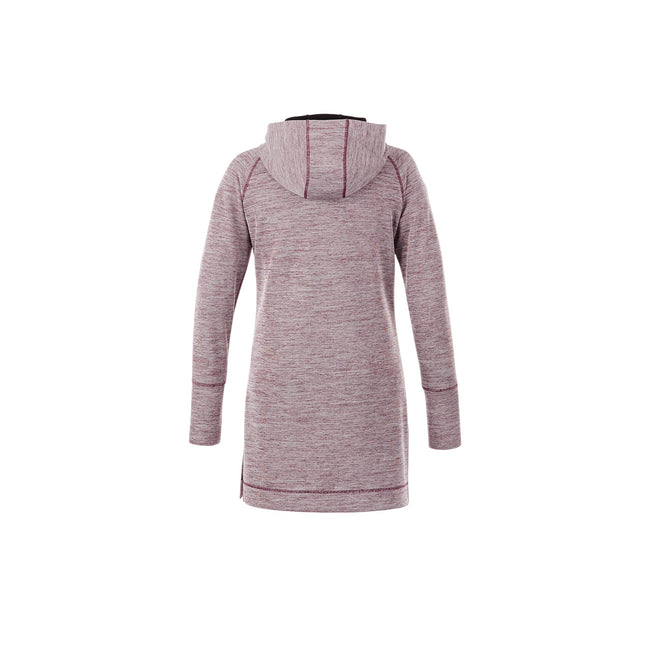 Odell Tunic Length Knit Zip Hoodie with Thumb Holes for Women Transfer