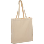 Odessa Gusseted Cotton Canvas Tote, 8 oz Full Color - Natural - Photo 4