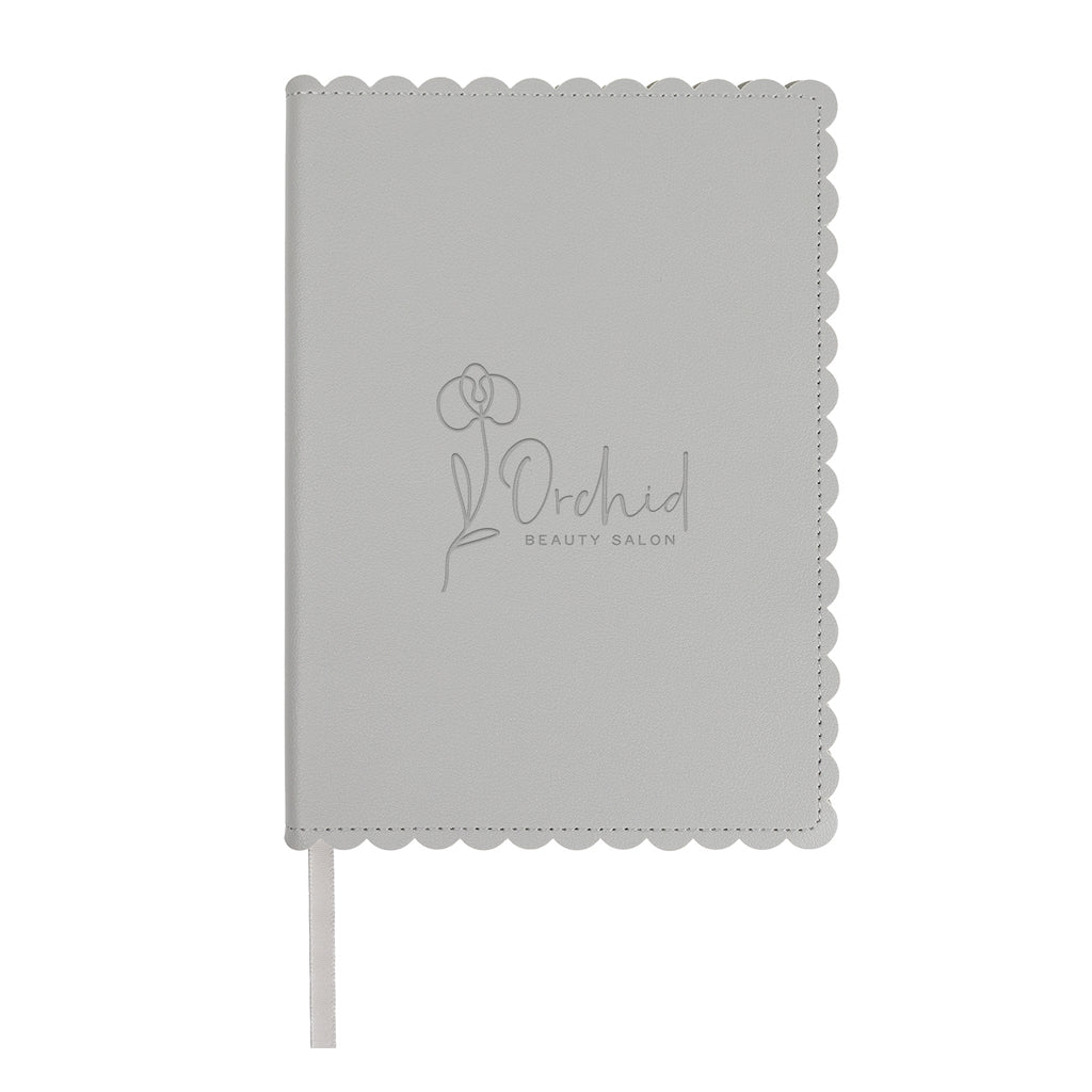 Odette Journal in Recycled PET Debossing - Gray - Debossing