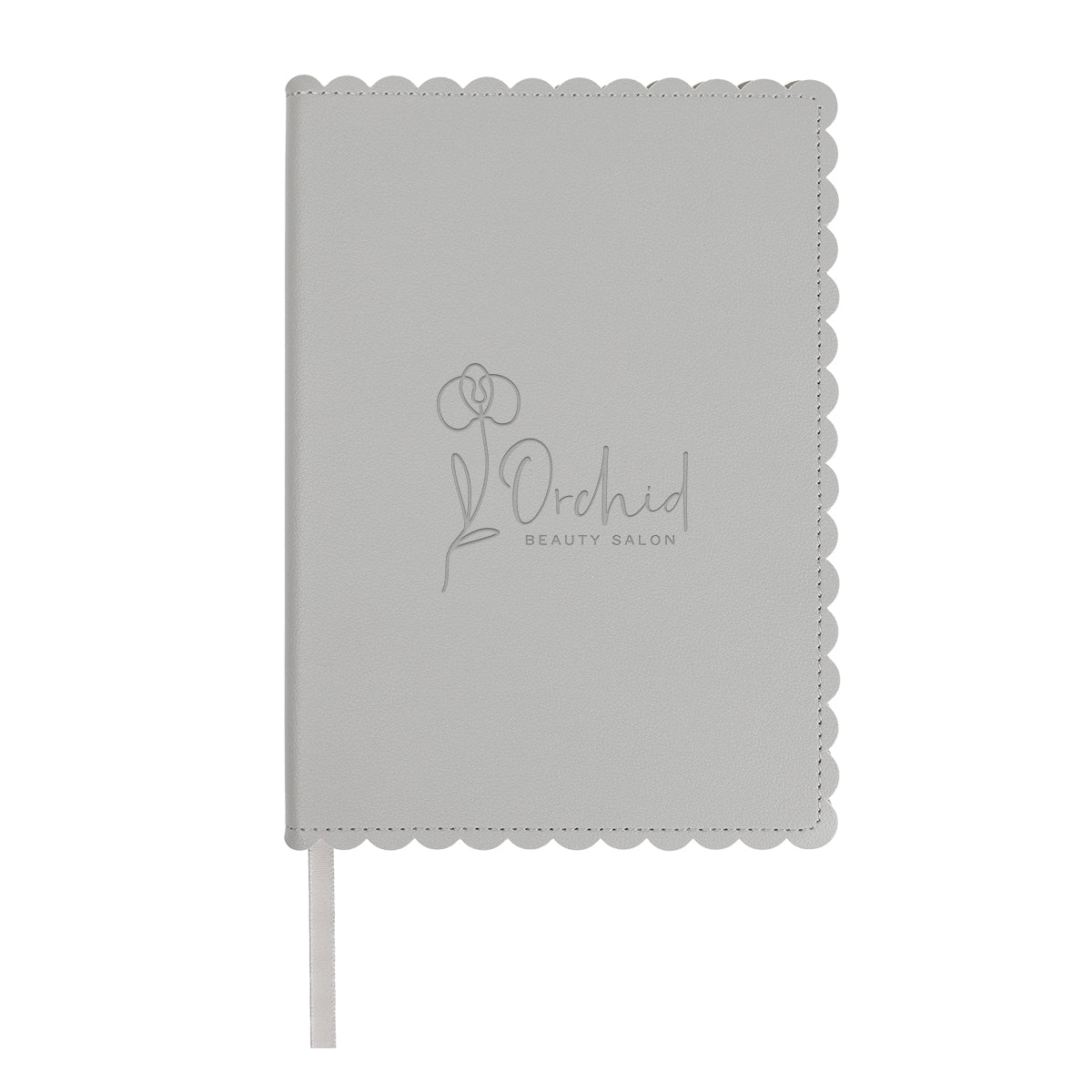 Odette Journal in Recycled PET Debossing - Gray - Debossing