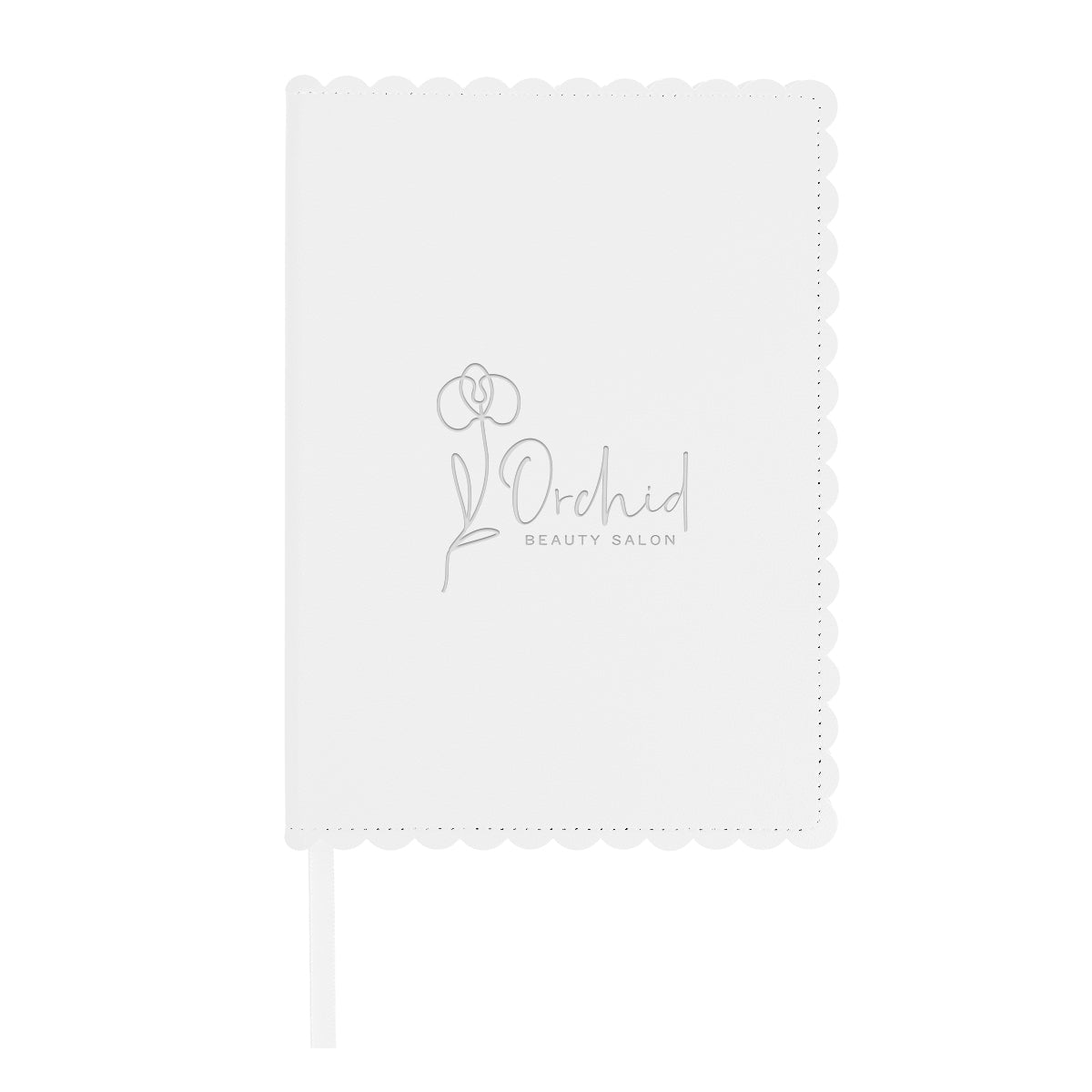 Odette Journal in Recycled PET Debossing - White - Debossing