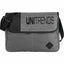 Offset Convention Messenger Bag with Flap - Black - Front