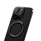 Ohsnap Snap Grip Magnetic Phone Grip and Stand Full Color - Black - Left Angle 2