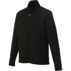 Okapi Performance Full Zip Knit Jacket for Men Laser Engraving - Black - Flat