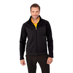 Okapi Performance Full Zip Knit Jacket for Men Laser Engraving - Black - On Model