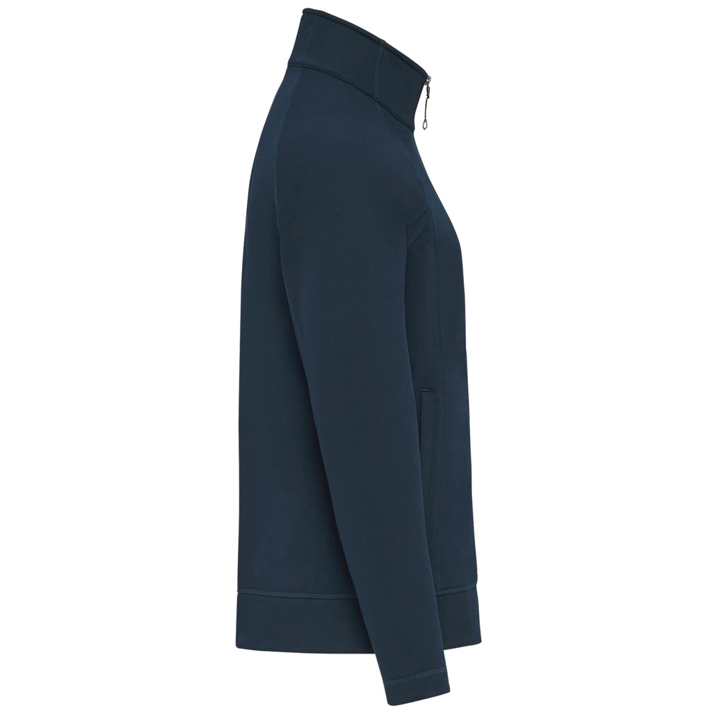Okapi Performance Full Zip Knit Jacket for Men Laser Engraving - Navy - Right Side