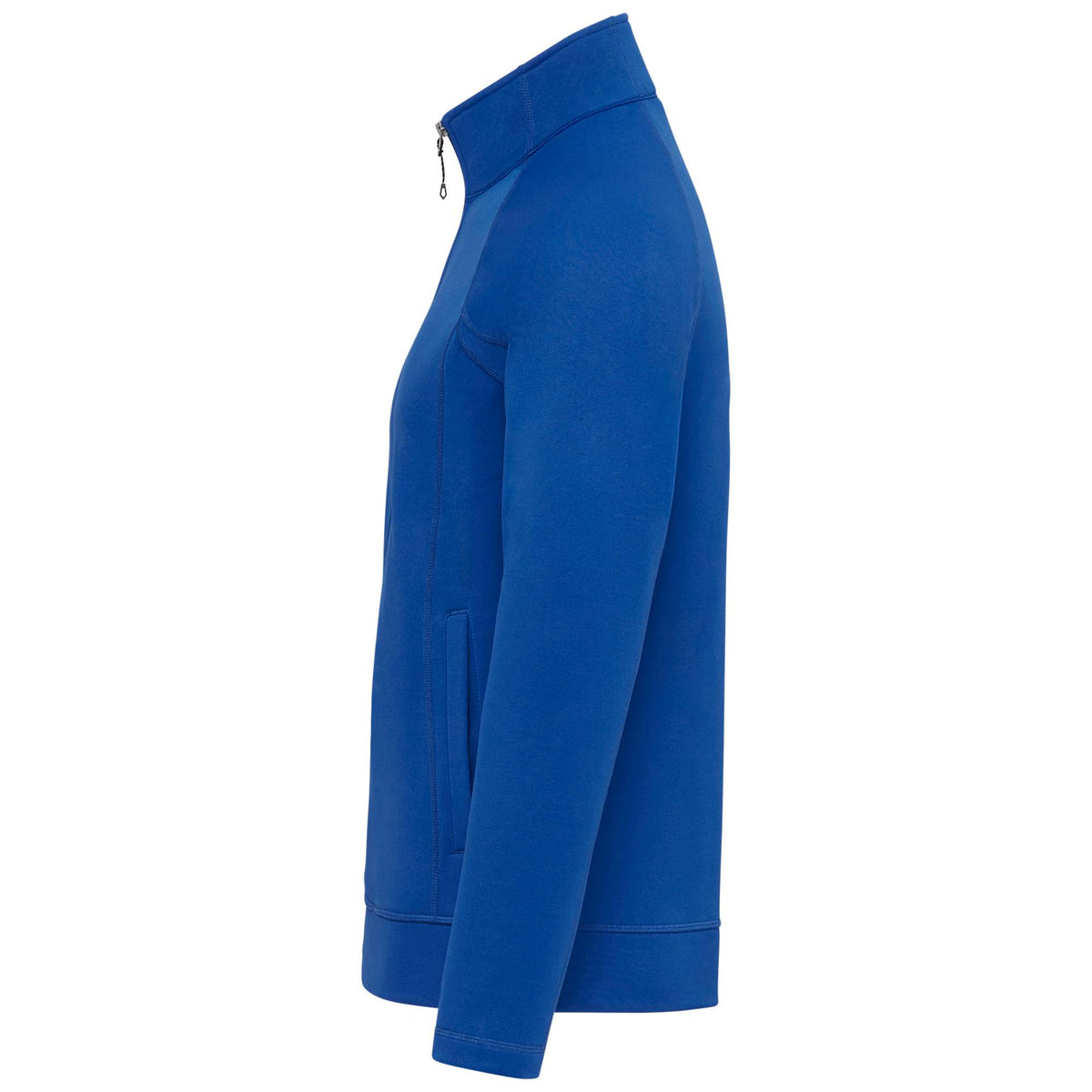 Okapi Performance Full Zip Knit Jacket for Men Laser Engraving - New Royal - Left Side