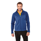 Okapi Performance Full Zip Knit Jacket for Men Laser Engraving - New Royal - On Model
