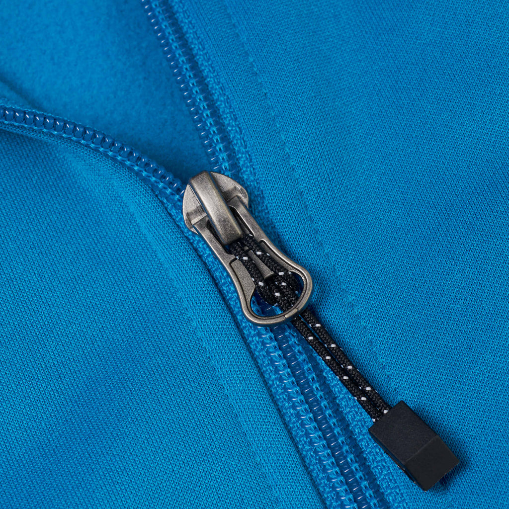 Okapi Performance Full Zip Knit Jacket for Men Laser Engraving - Olympic Blue - Detail