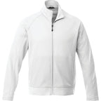 Okapi Performance Full Zip Knit Jacket for Men Laser Engraving - White - Front