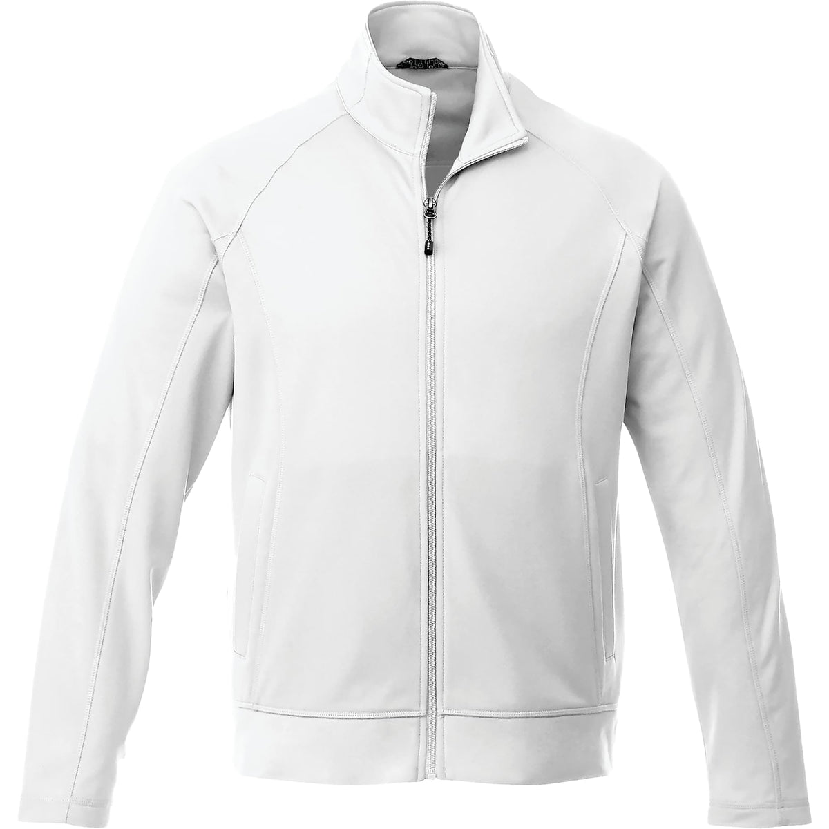 Okapi Performance Full Zip Knit Jacket for Men Laser Engraving - White - Front