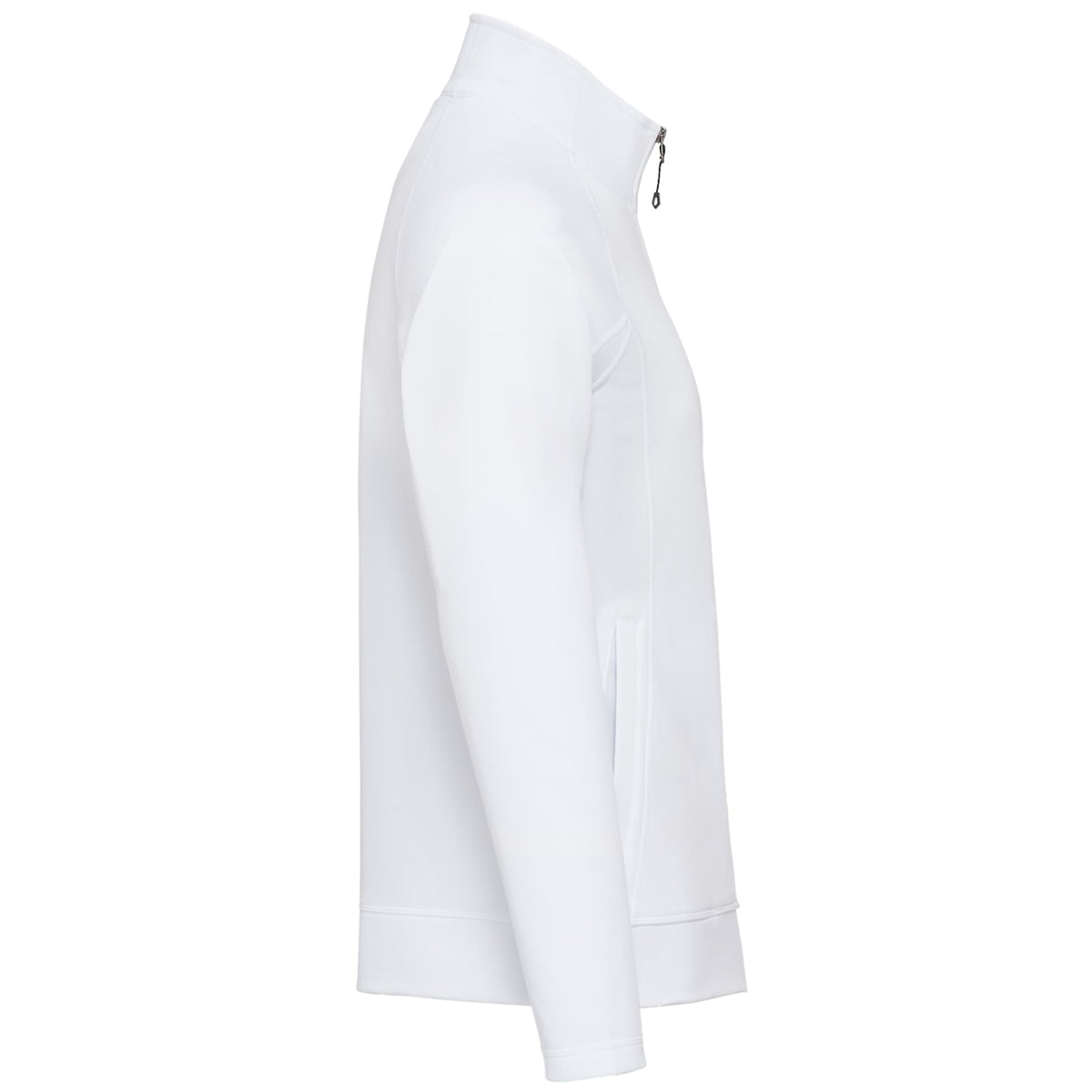 Okapi Performance Full Zip Knit Jacket for Men Laser Engraving - White - Right Side