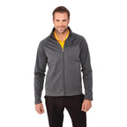 Okapi Performance Full Zip Knit Jacket for Men Transfer - Grey Storm - On Model