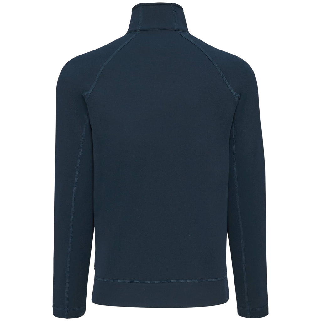 Okapi Performance Full Zip Knit Jacket for Men Transfer - Navy - Back