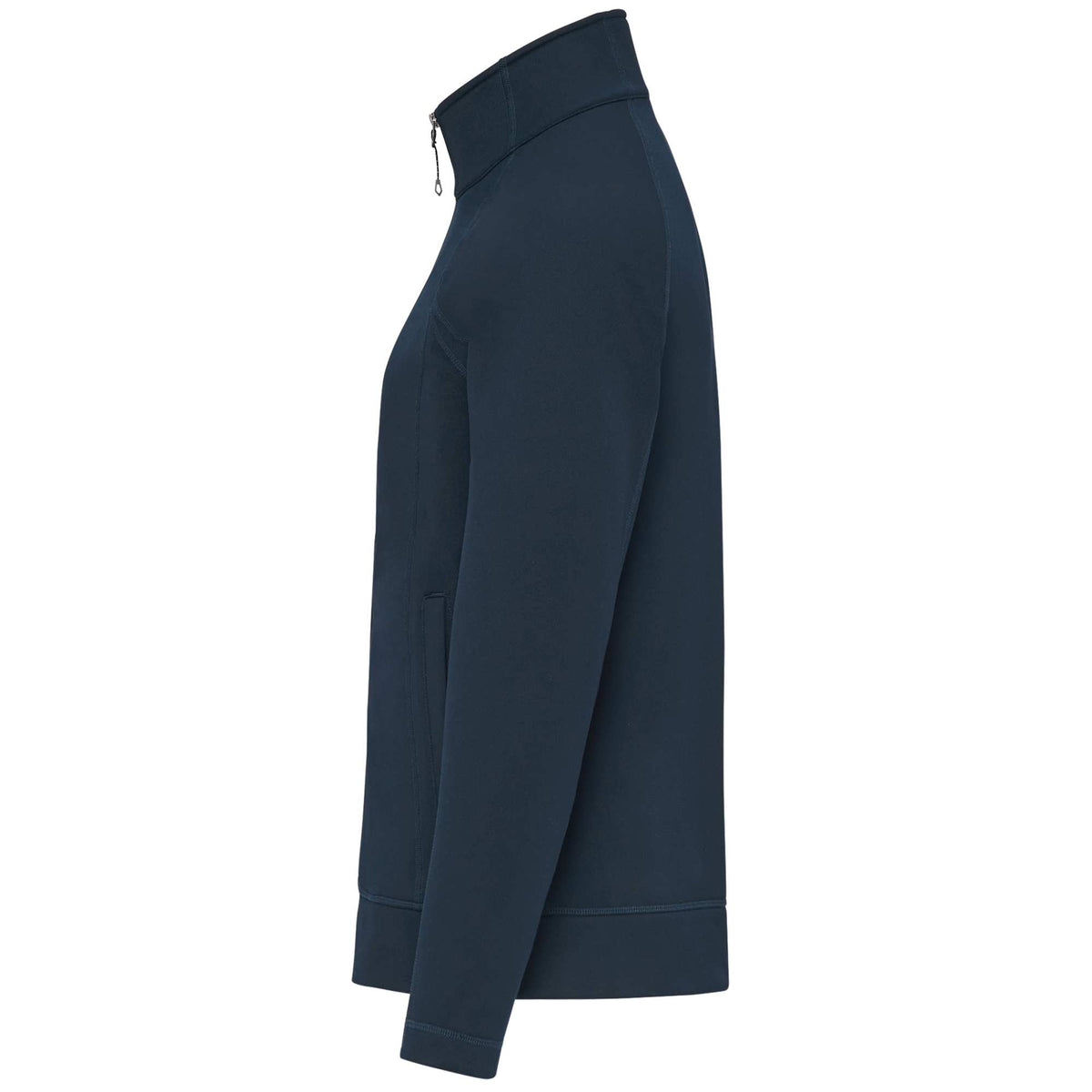Okapi Performance Full Zip Knit Jacket for Men Transfer - Navy - Left Side