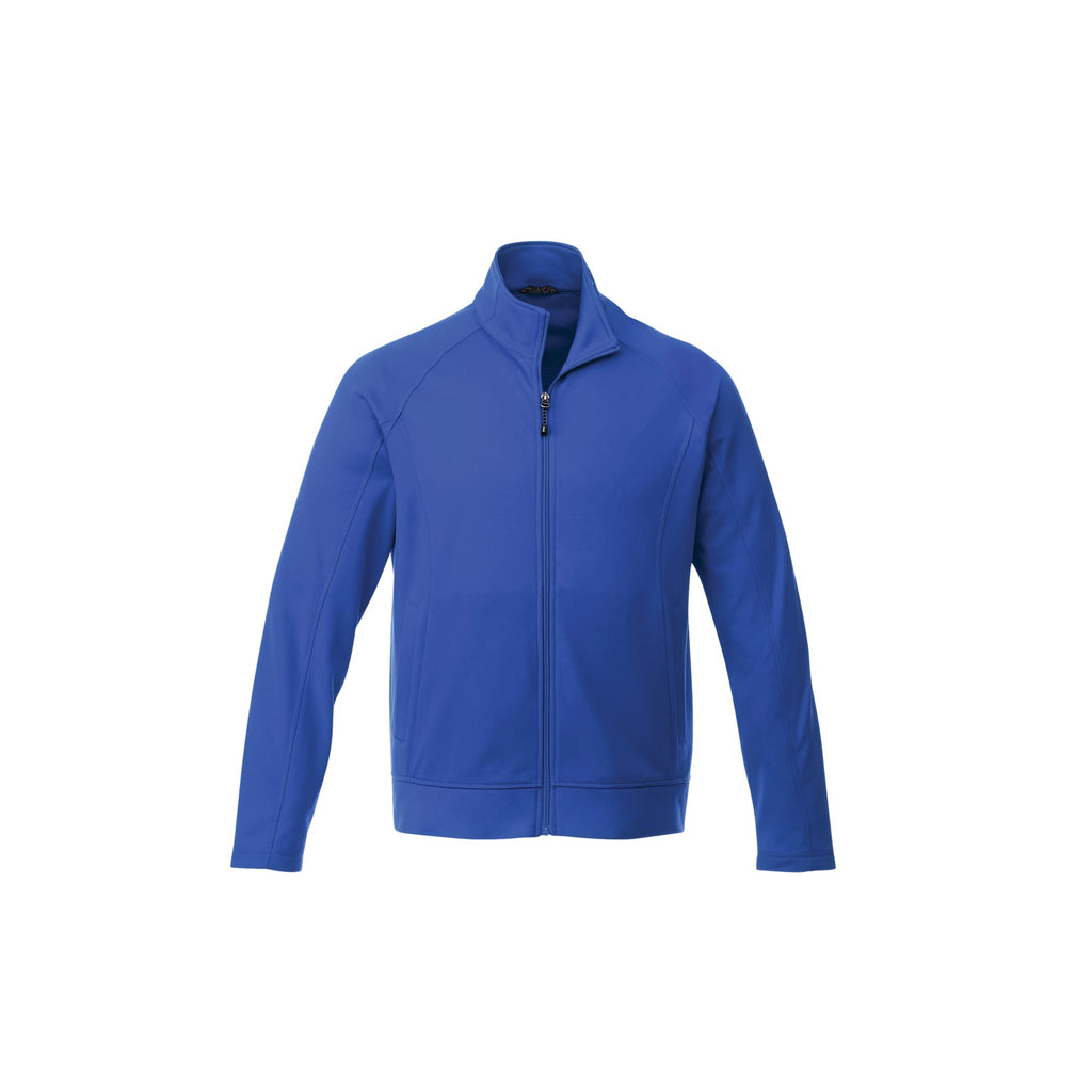 Okapi Performance Full Zip Knit Jacket for Men Transfer - New Royal - Front Flat
