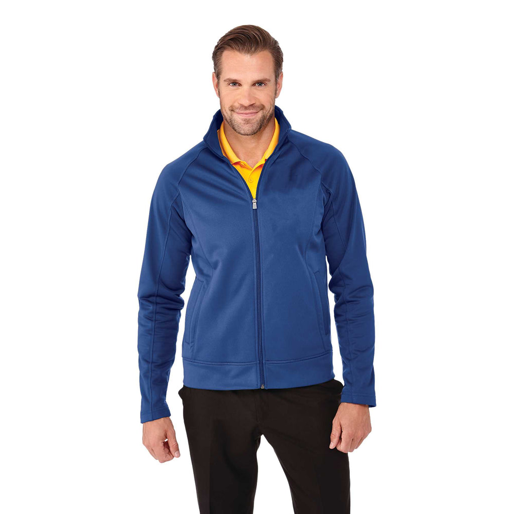 Okapi Performance Full Zip Knit Jacket for Men Transfer - New Royal - On Model