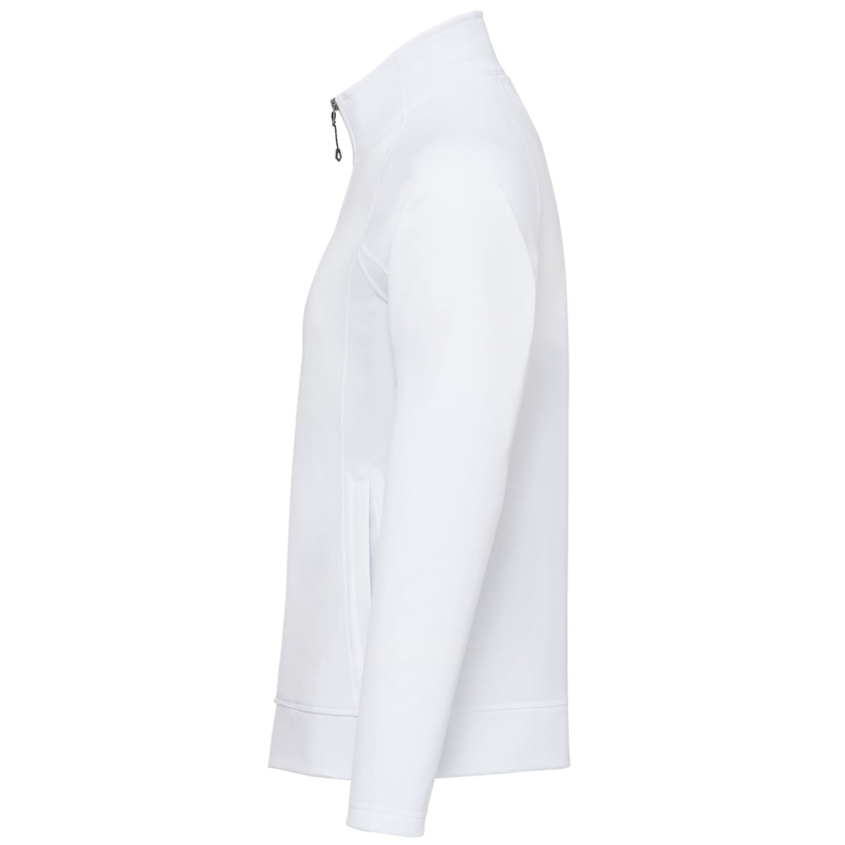 Okapi Performance Full Zip Knit Jacket for Men Transfer - White - Left Side