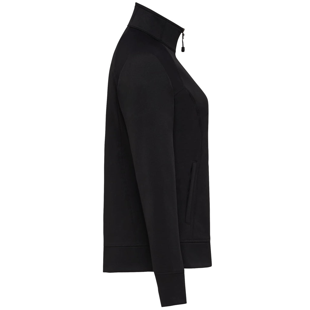 Okapi Performance Full Zip Knit Jacket for Women Debossing - Black - Right Side
