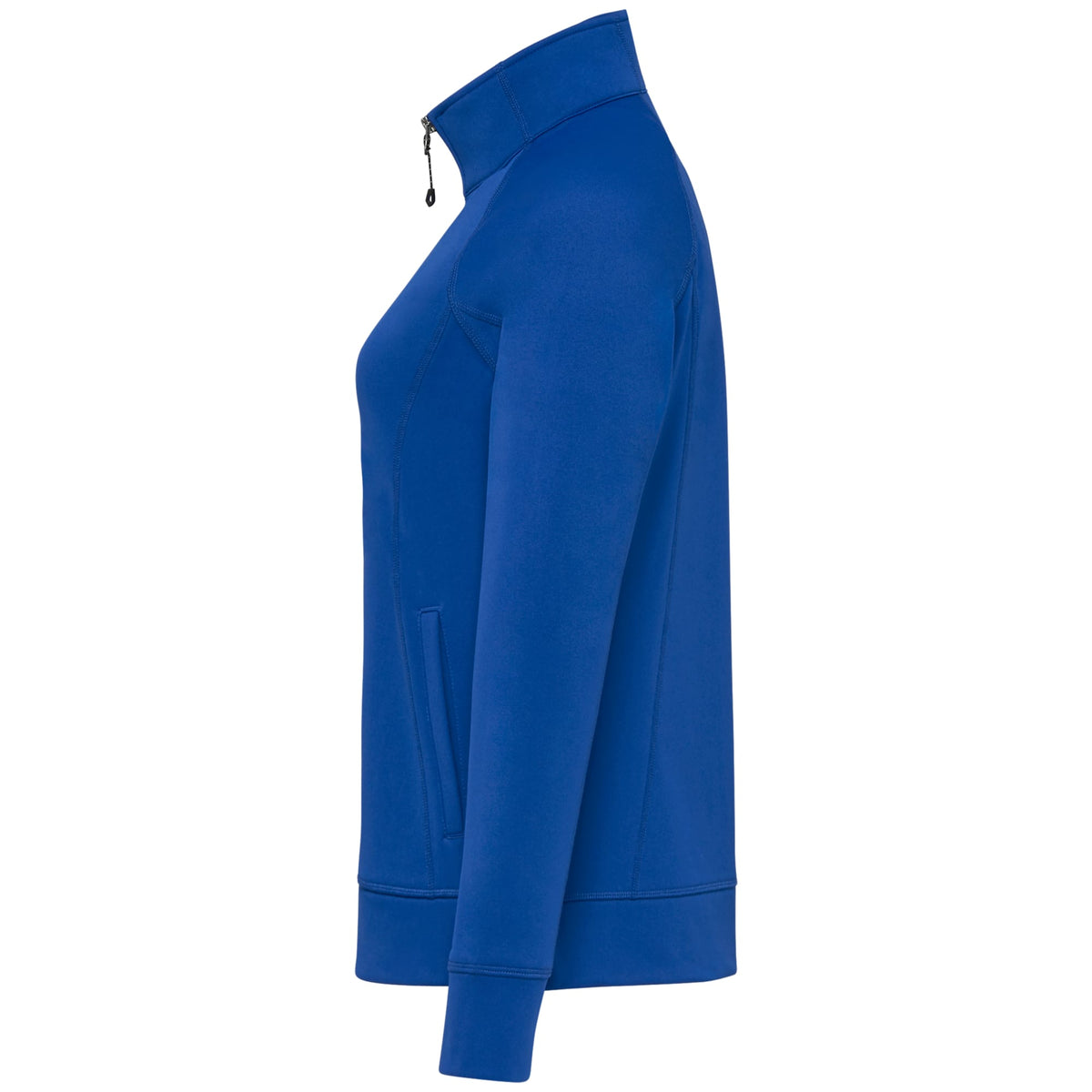 Okapi Performance Full Zip Knit Jacket for Women Debossing - New Royal - Left Side