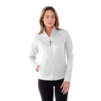 Okapi Performance Full Zip Knit Jacket for Women Debossing - White - On Model
