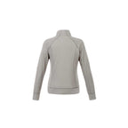 Okapi Performance Full Zip Knit Jacket for Women Embroidery - Heather Grey - Back Flat
