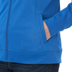 Okapi Performance Full Zip Knit Jacket for Women Embroidery - New Royal - On Model Detail