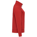 Okapi Performance Full Zip Knit Jacket for Women Embroidery - Team Red - Left Side