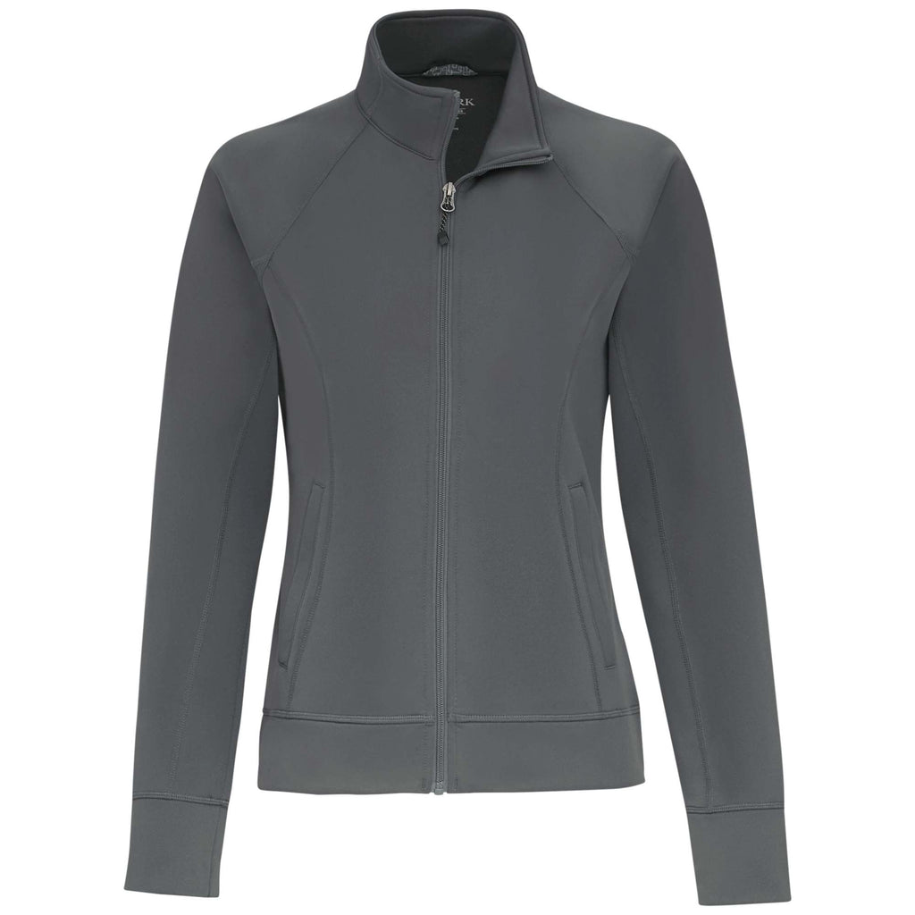 Okapi Performance Full Zip Knit Jacket for Women Transfer - Grey Storm - Front