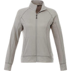 Okapi Performance Full Zip Knit Jacket for Women Transfer - Heather Grey - Front Flat