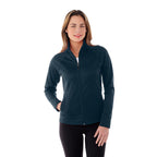 Okapi Performance Full Zip Knit Jacket for Women Transfer - Navy - On Model