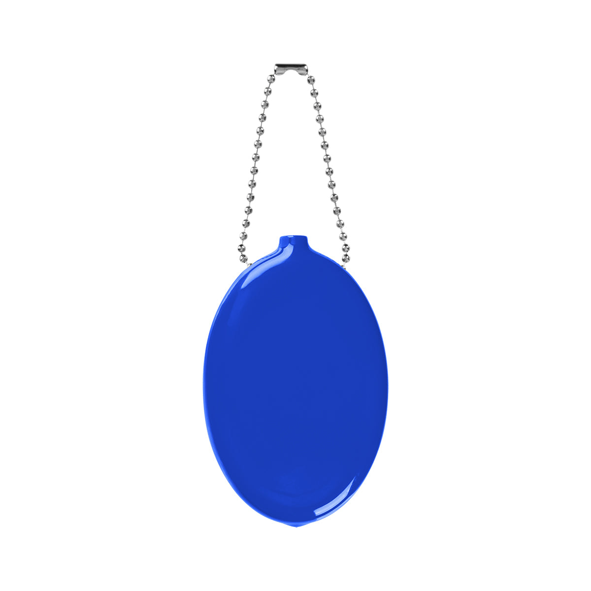 Old School Coin Pouch Keychain That Squeezes - Blue - Back
