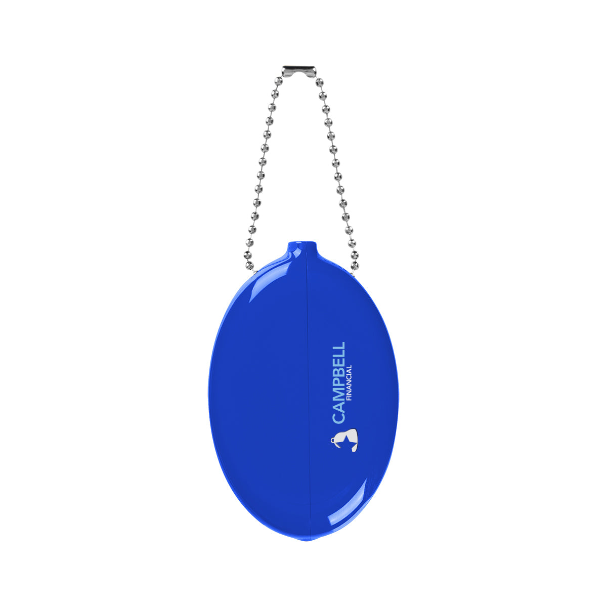 Old School Coin Pouch Keychain That Squeezes - Blue - Full Color