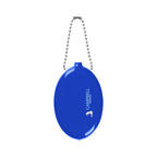 Old School Coin Pouch Keychain That Squeezes - Blue - Full Color