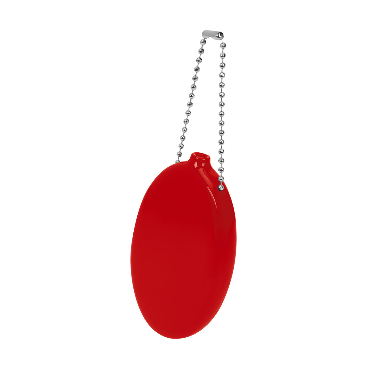 Old School Coin Pouch Keychain That Squeezes - Red - Back_Angle