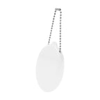 Old School Coin Pouch Keychain That Squeezes - White - Back_Angle